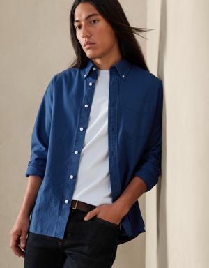 Untucked Oxford Shirt blue