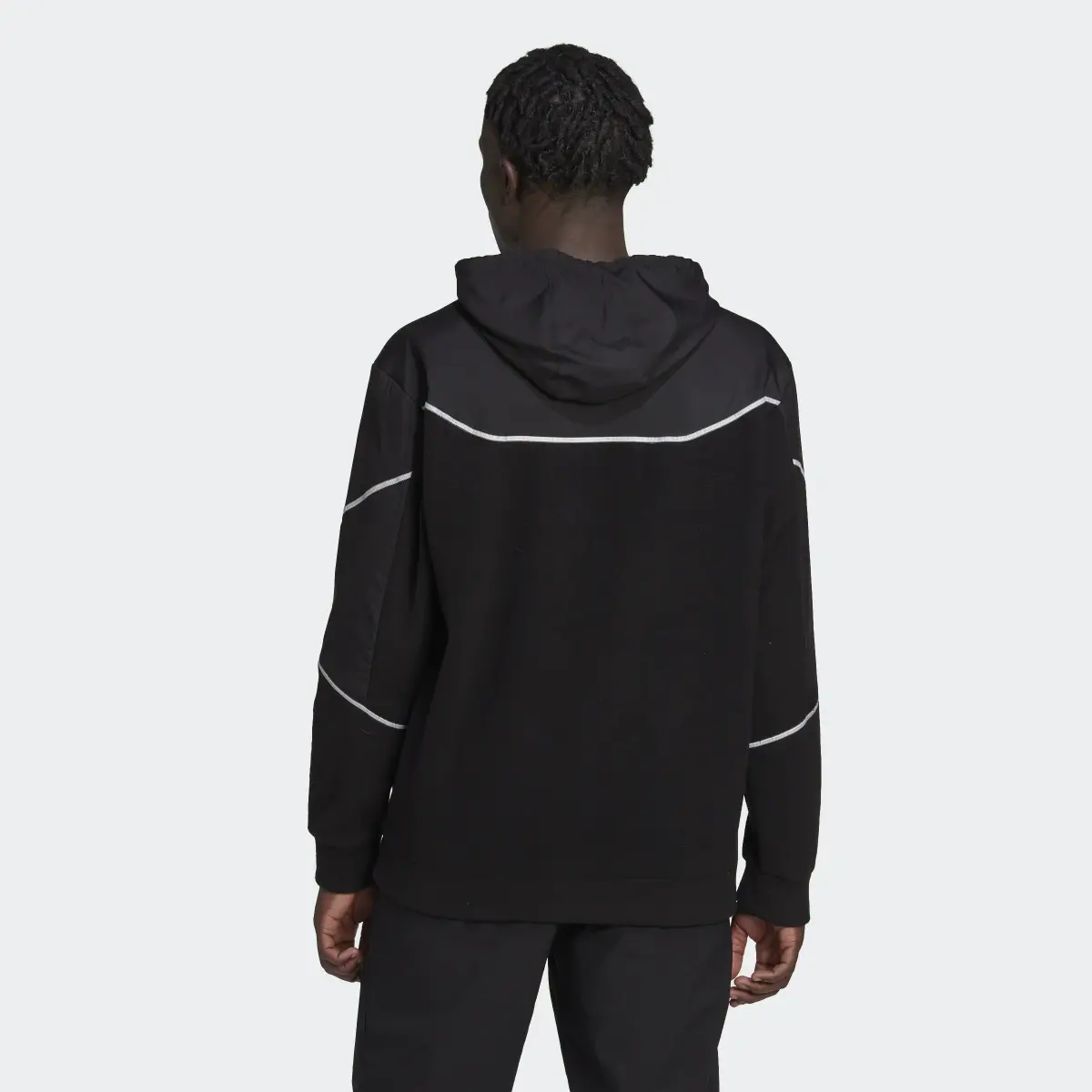 Adidas Sudadera con capucha Essentials Reflect in the Dark Polar Fleece. 3