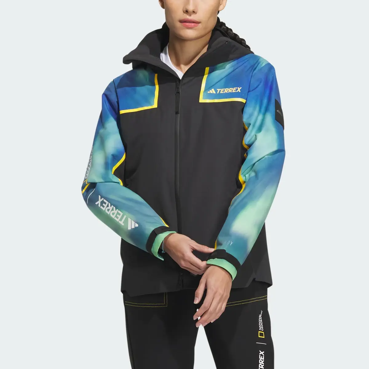 Adidas National Geographic RAIN.RDY Three-In-One Jacket. 1