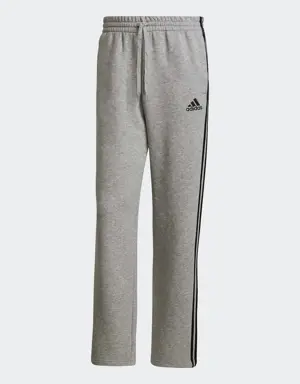 Essentials Fleece Open Hem 3-Stripes Pants