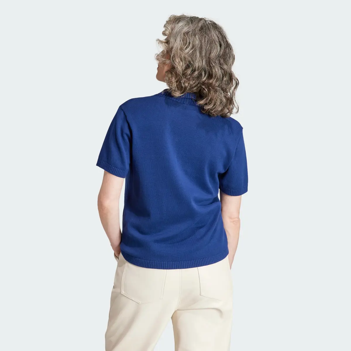 Adidas Premium Essentials Knit Open Poloshirt. 3
