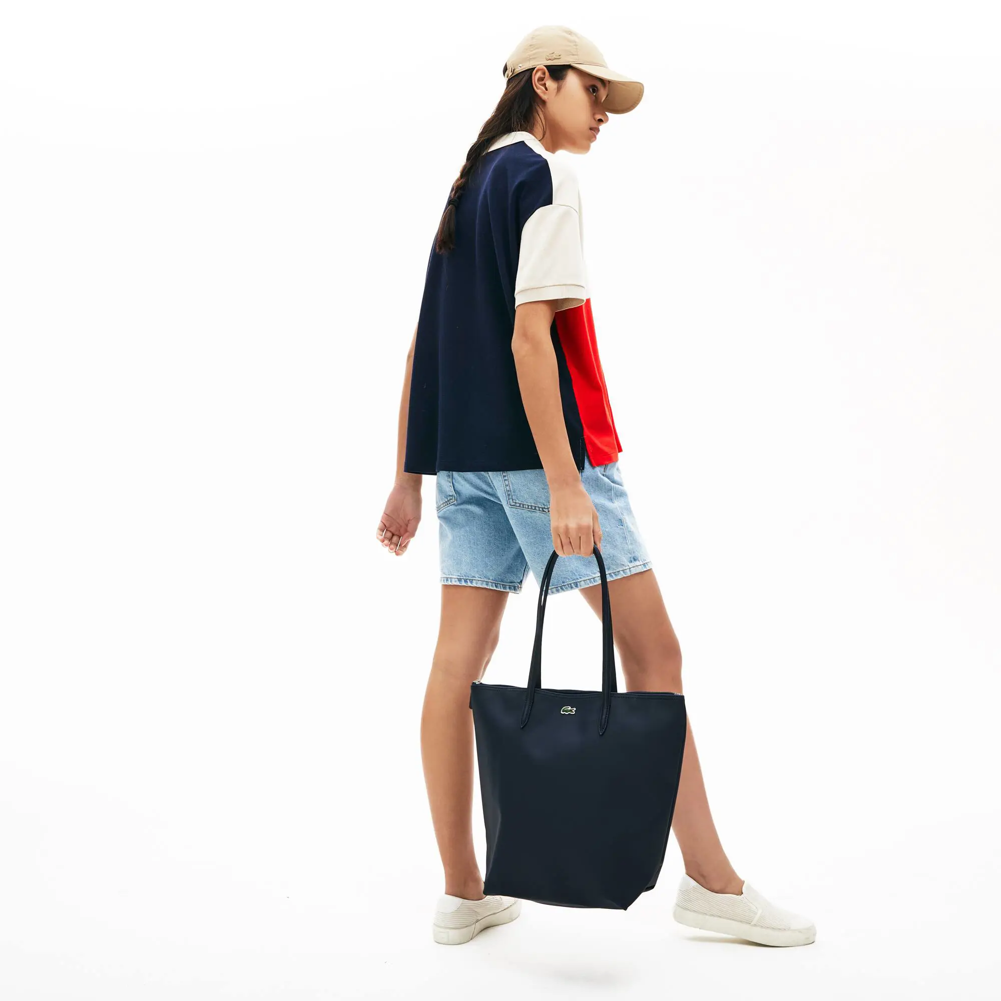Lacoste Women's L.12.12 Concept Vertical Zip Tote Bag. 1