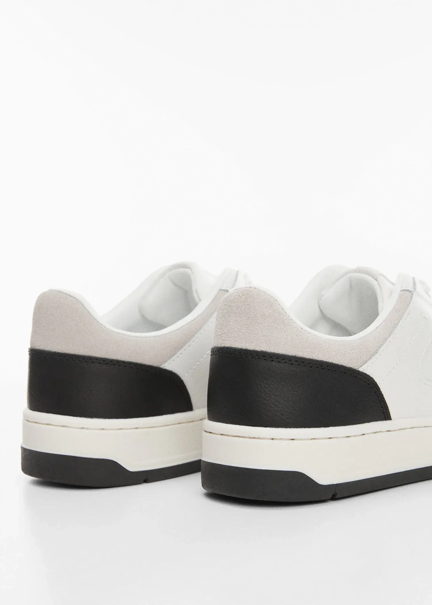 Mango Combined leather sneakers. 3