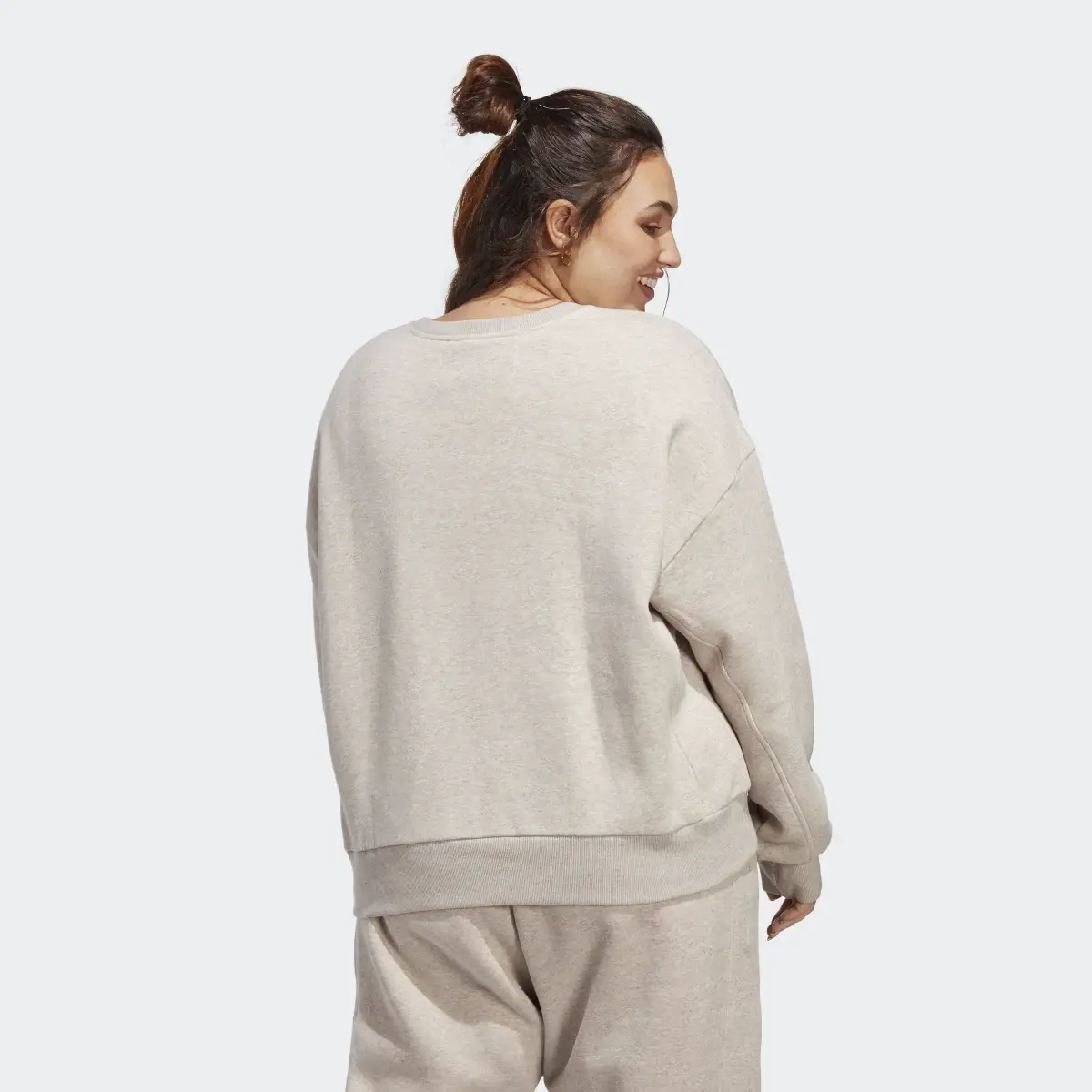 Adidas ALL SZN Fleece Sweatshirt (Plus Size). 3