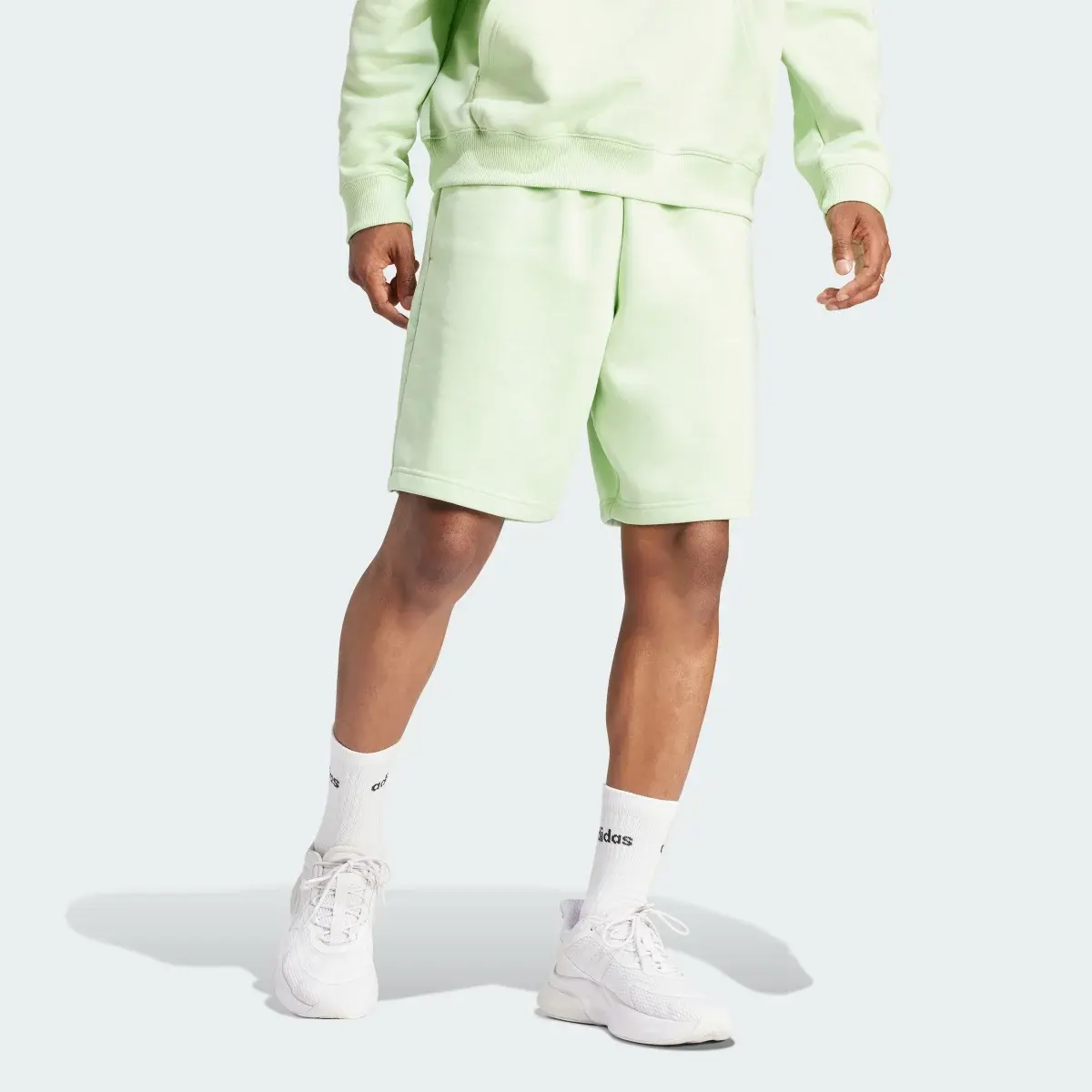 Adidas ALL SZN Fleece Shorts. 1