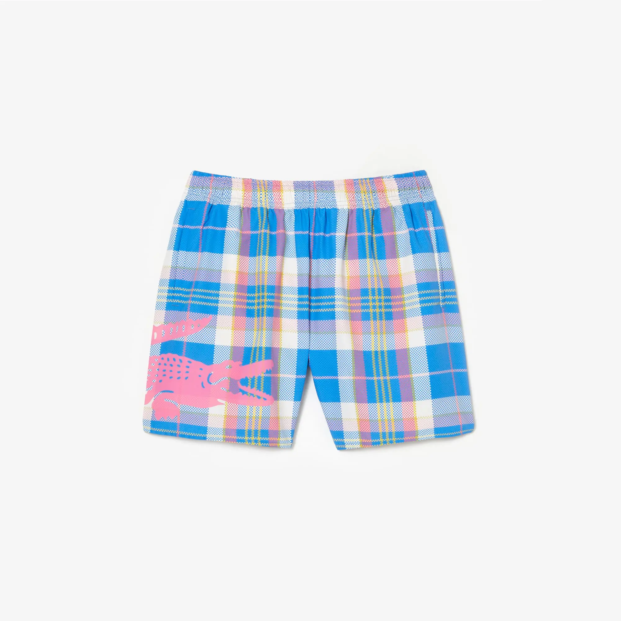 Lacoste Traje de baño de hombre Lacoste de secado rápido con cuadros de colores. 2