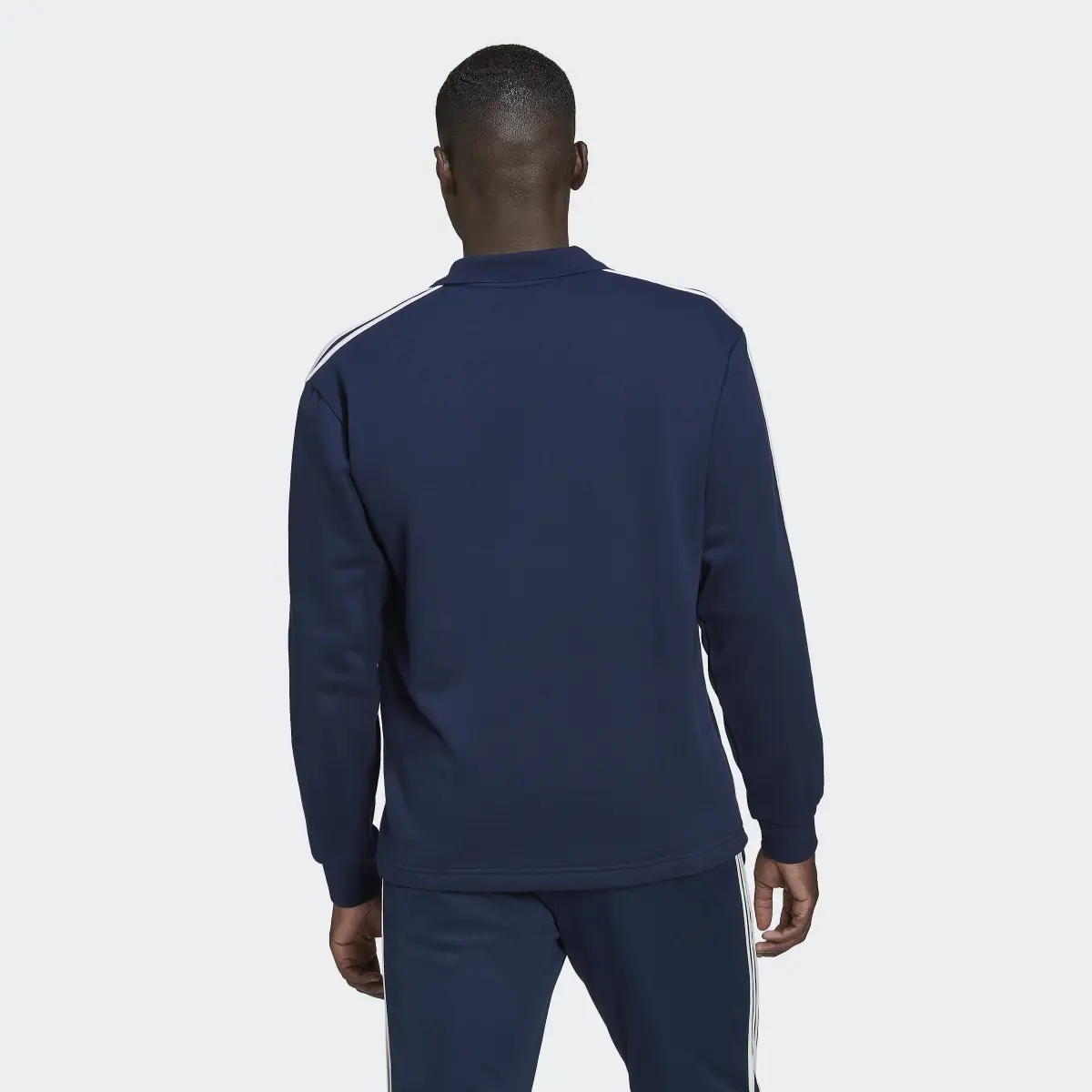 Adidas adicolor 3-Streifen Long Sleeve Poloshirt. 3