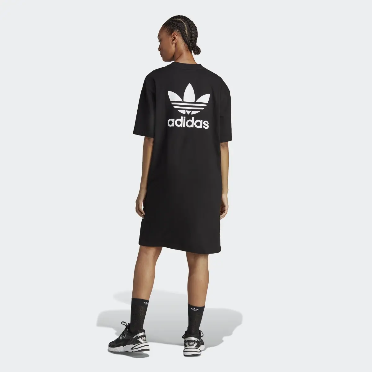 Adidas Adicolor Classics Big Trefoil Tee Dress. 3