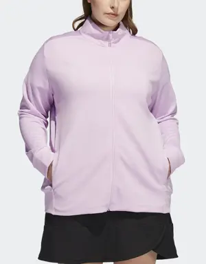 Adidas Textured Full-Zip Jacket (Plus Size)