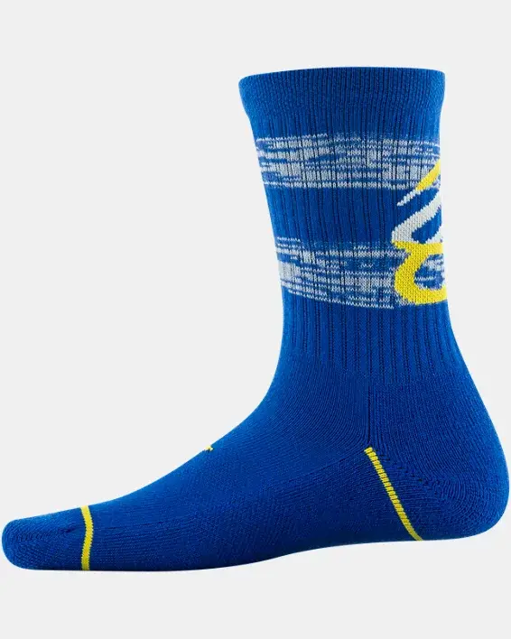 Under Armour Kids' Curry Phenom 3-Pack Crew Socks. 2