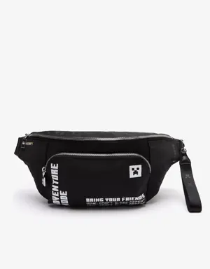 Unisex Lacoste x Minecraft Zippered Lightweight Nylon Belt Bag