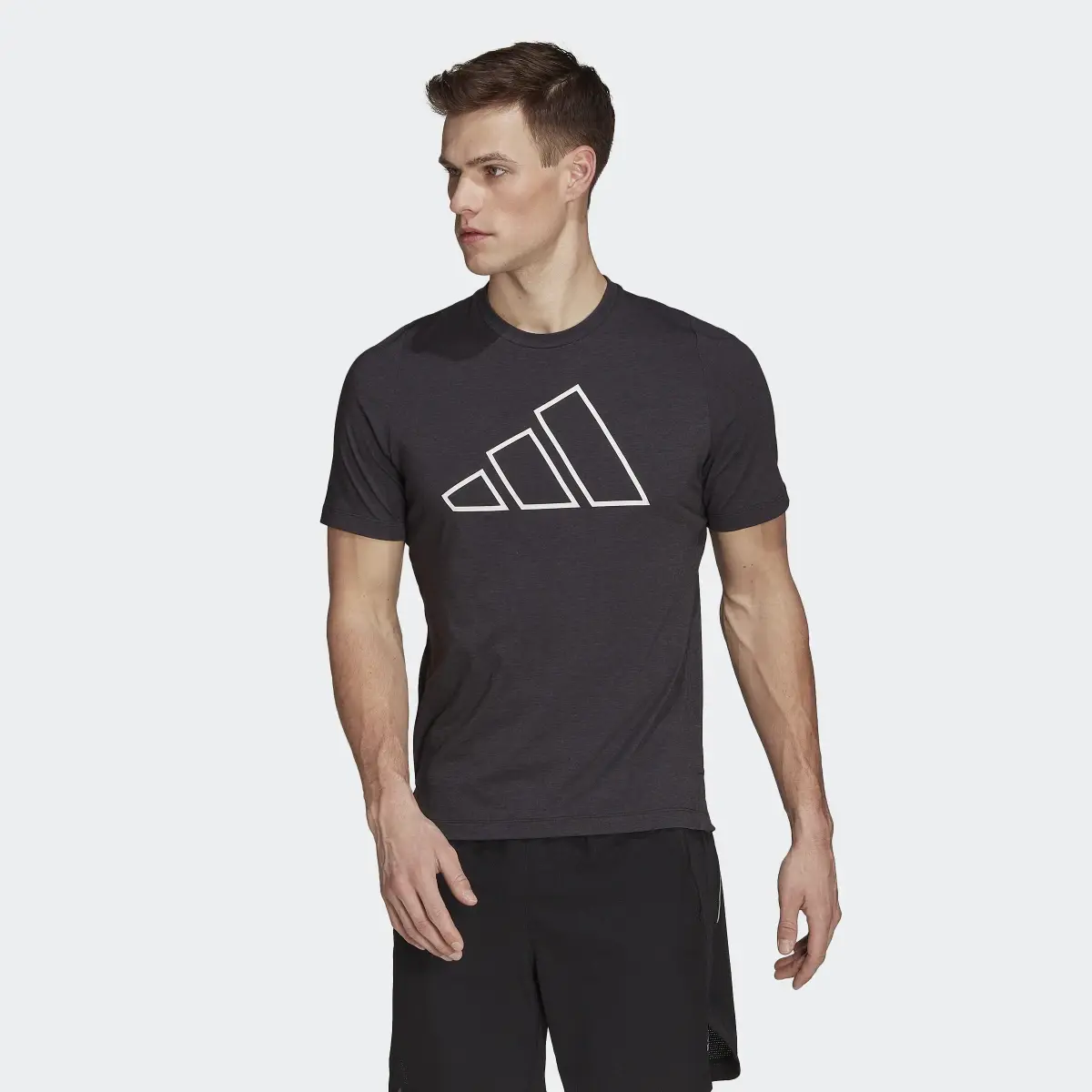 Adidas Train Icons 3-Bar Training Tee. 2