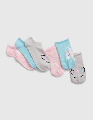 Gap Kids No-Show Socks (3-Pack) blue