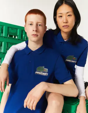 Lacoste Polo unisex Lacoste x Minecraft Classic Fit en algodón orgánico