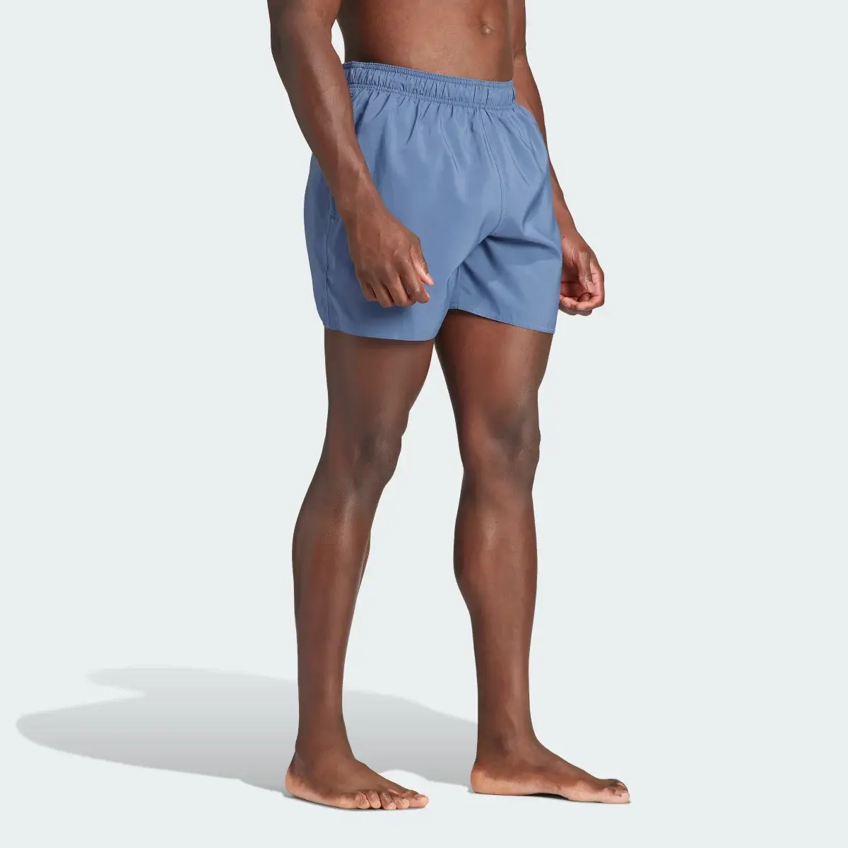 Adidas Solid CLX Short-Length Swim Shorts. 3