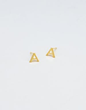 Gap Gold Initial Earrings gold