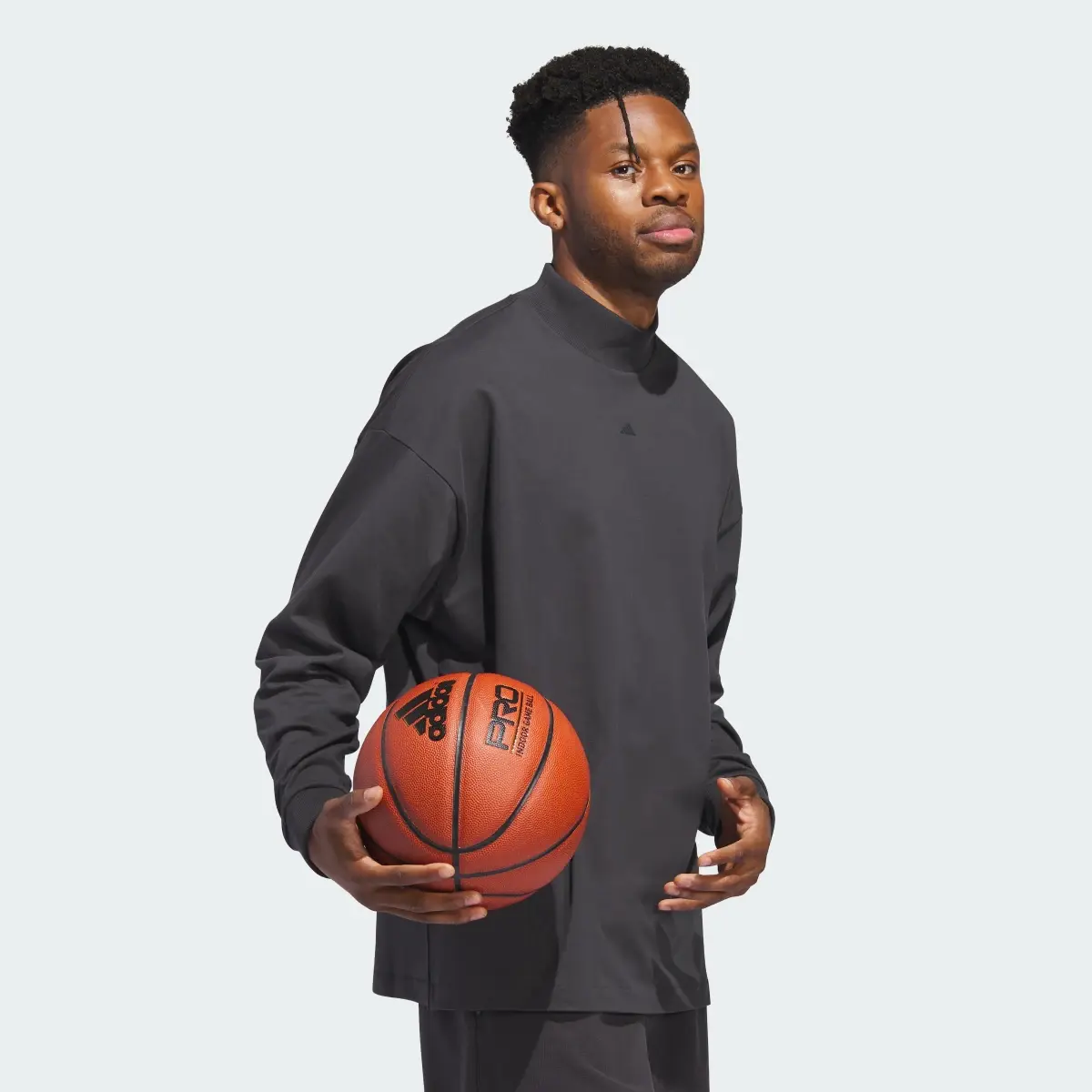 Adidas Basketball Long-Sleeve Top. 3