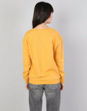 Regular Fit Kadın Sarı Sweatshirt