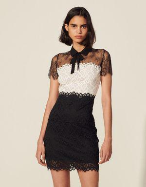 Two-tone lace dress Login to add to Wish list