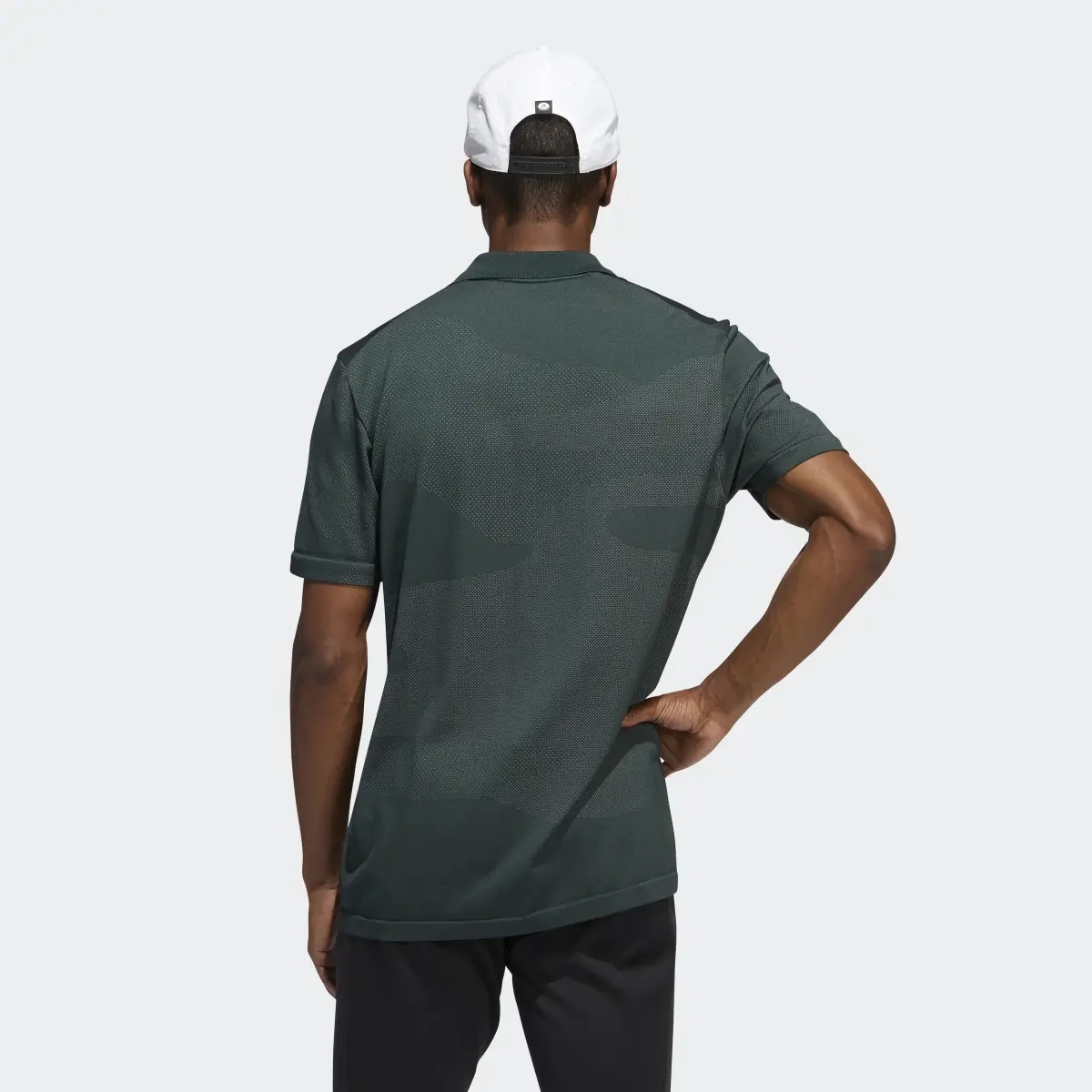 Adidas Go-To Seamless Golf Polo Shirt. 3