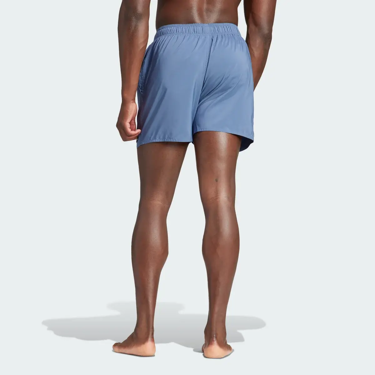 Adidas Solid CLX Short-Length Swim Shorts. 2