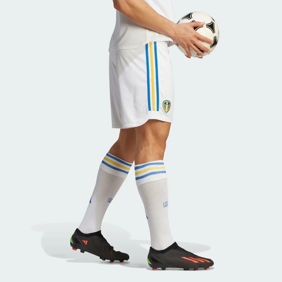 Adidas Leeds United FC 23/24 Home Shorts. 3