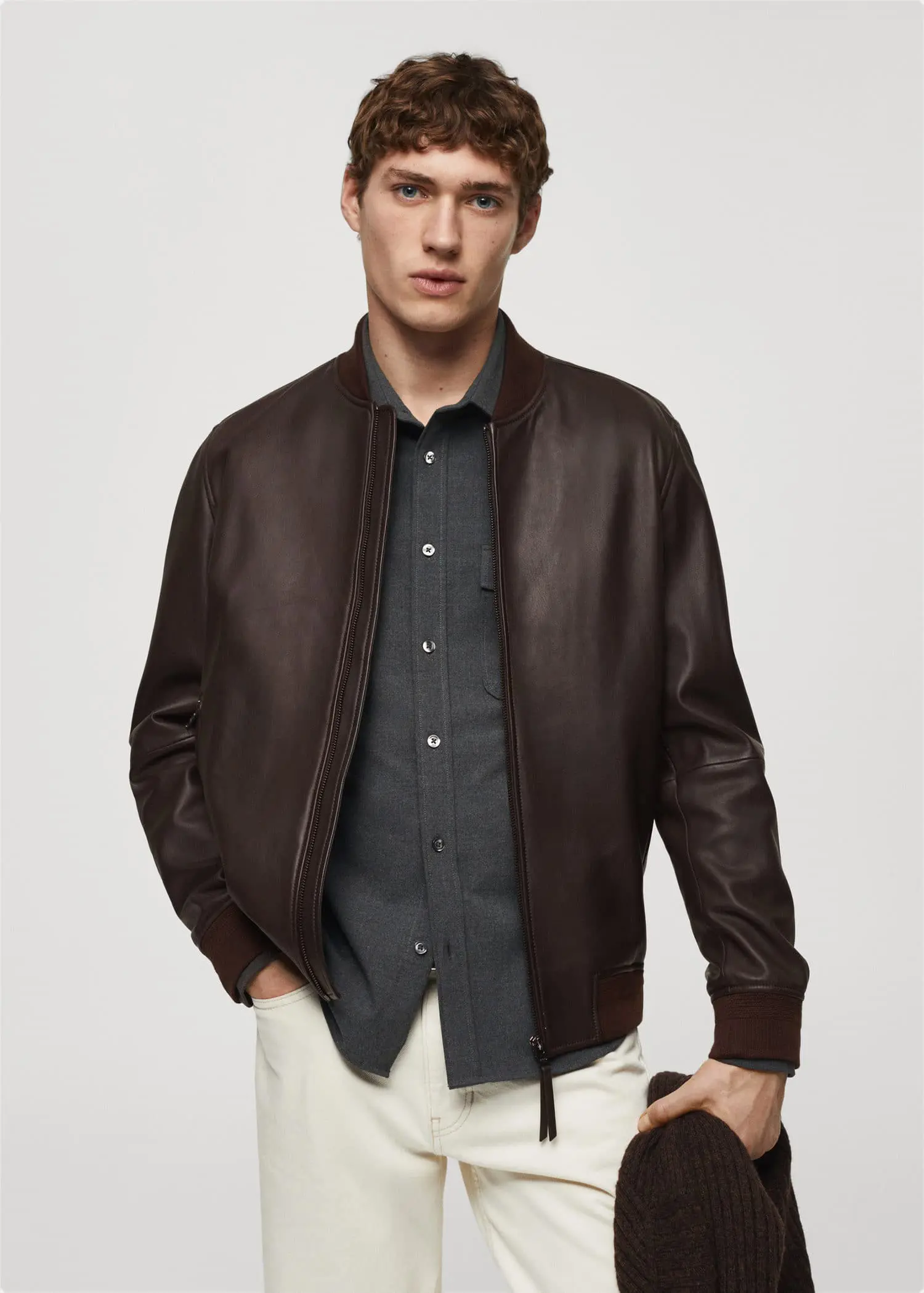 Mango 100% nappa leather jacket. 2