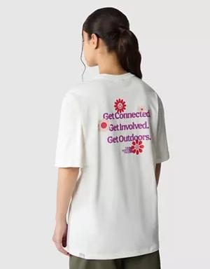 T-shirt décontracté Festival Flowers pour femme