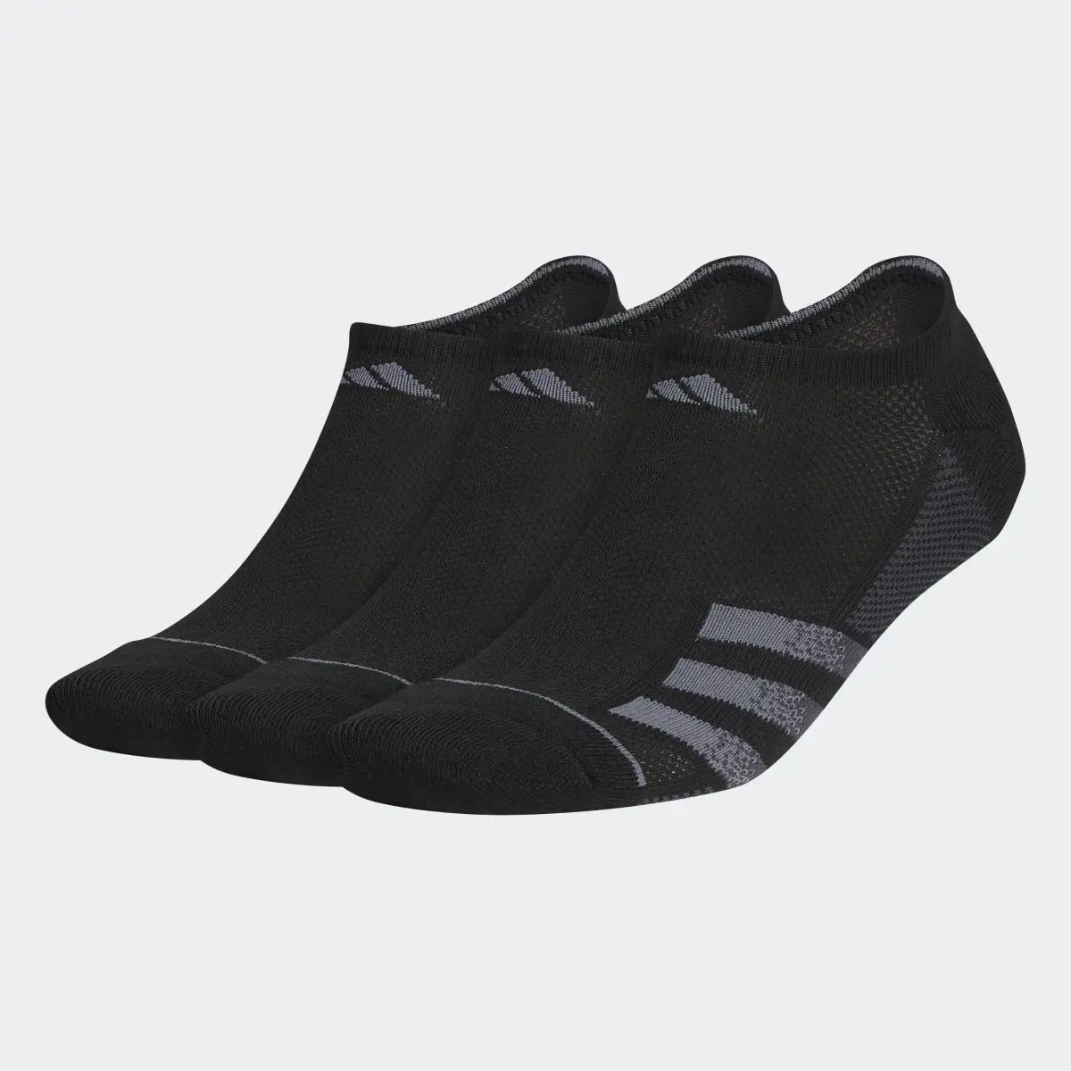Adidas Superlite Stripe No-Show Socks 3 Pairs. 2