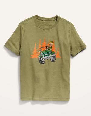 Scooby-Doo™ Gender-Neutral Matching Graphic T-Shirt for Kids green
