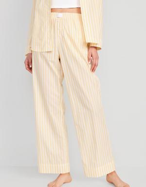 Matching High-Waisted Pajama Pants for Women yellow