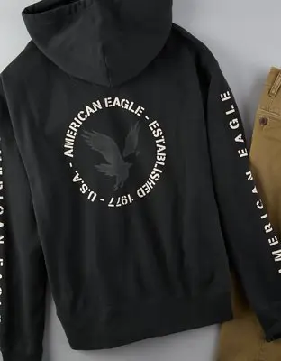 American Eagle Heritage Graphic Hoodie. 2