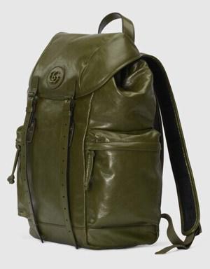 Backpack with tonal Double G