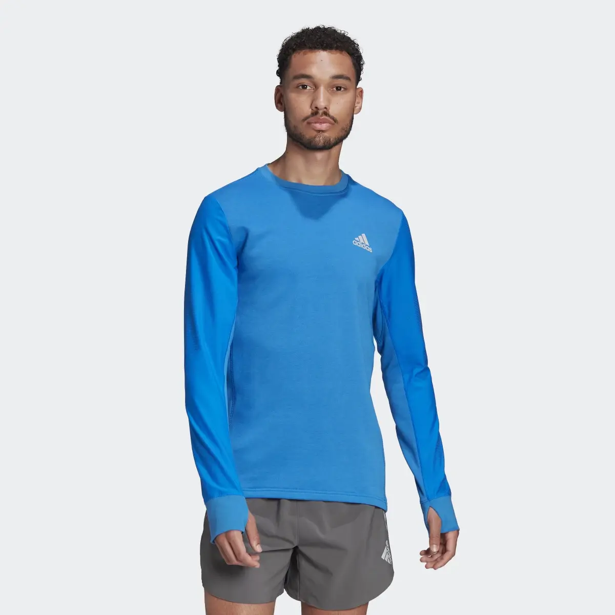 Adidas Fast Reflective Crew Sweatshirt. 1