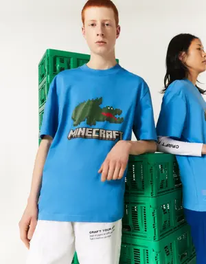 Lacoste Playera unisex Lacoste x Minecraft en algodón orgánico estampado