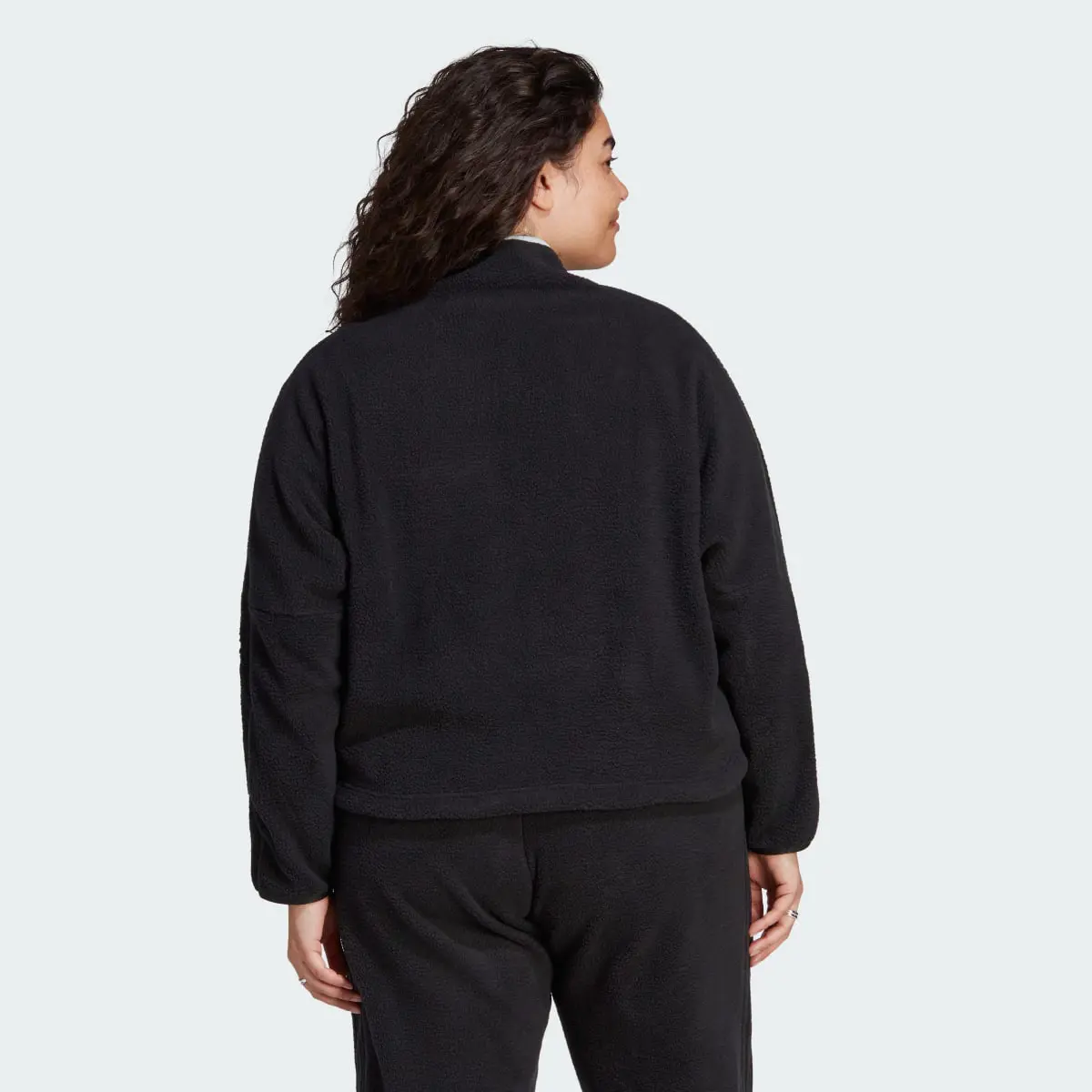 Adidas Tiro Half-Zip Fleece Sweatshirt (Plus Size). 3