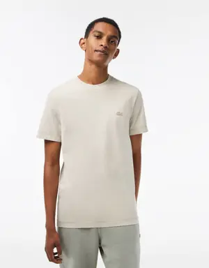 Lacoste T-shirt de algodão orgânico lisa Lacoste para homem