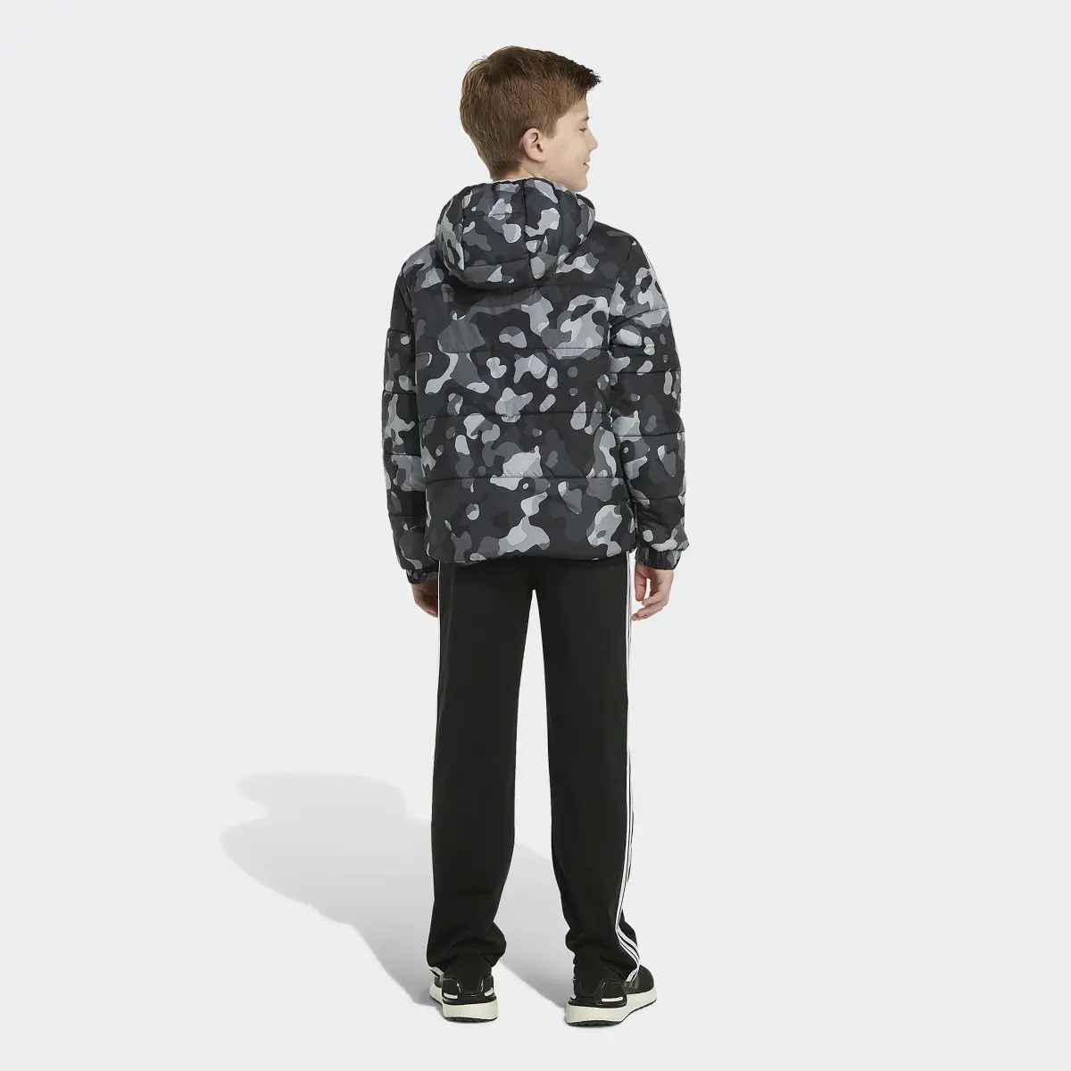 Adidas Camo Allover Print Puffer Jacket. 2