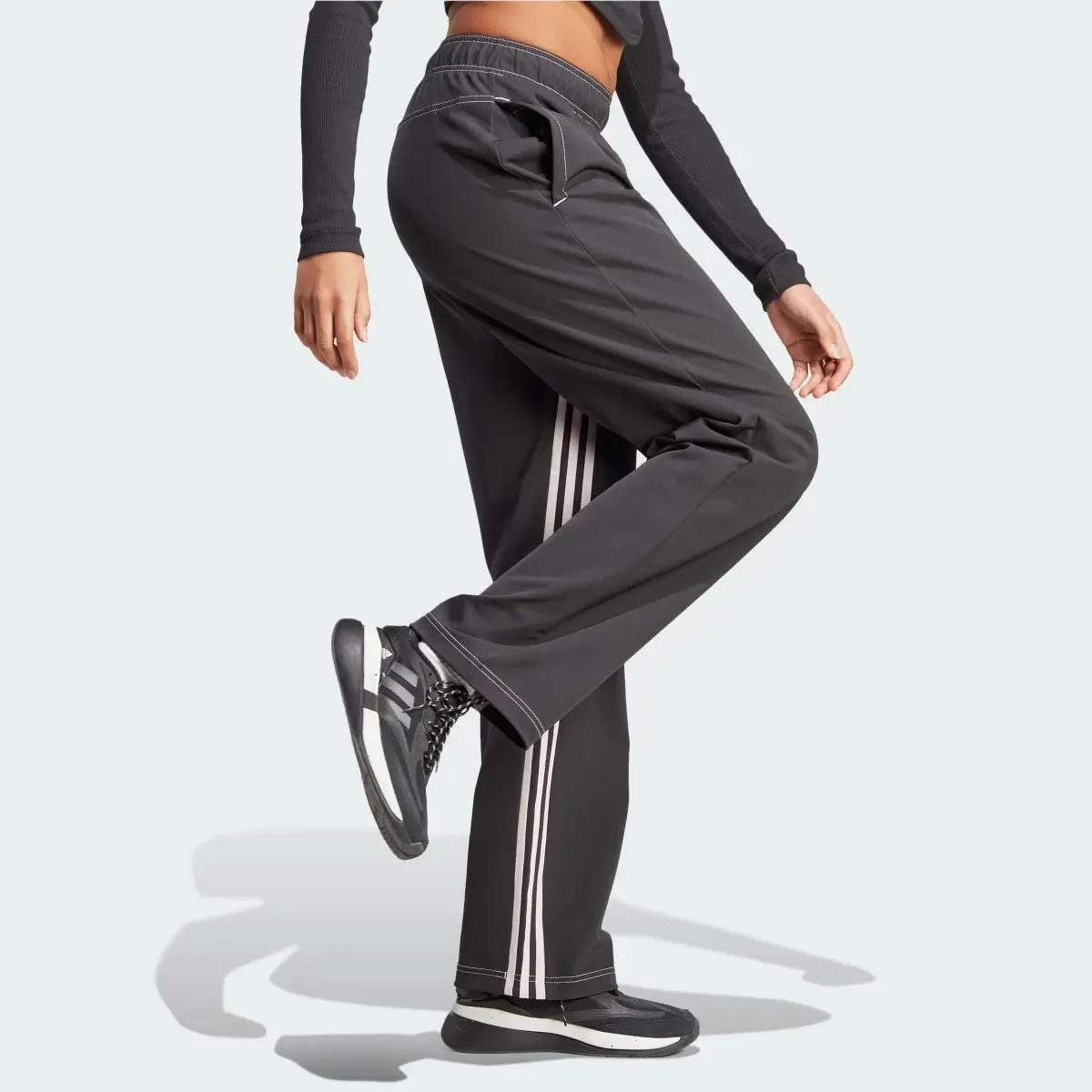 Adidas Dance 3-Stripes Wide-Leg Eşofman Altı. 3