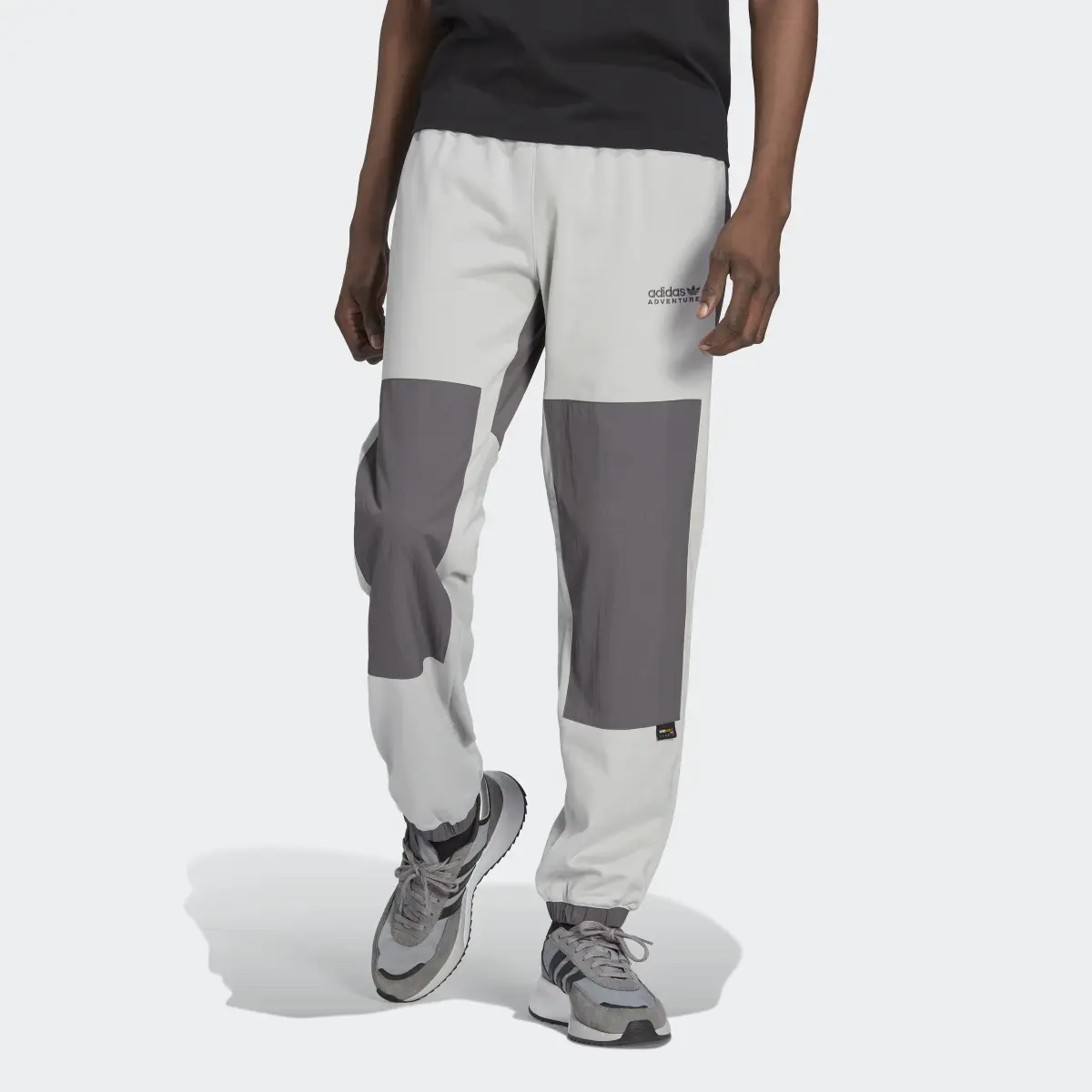 Adidas Adventure Winter Fabric Mix Track Pants. 1