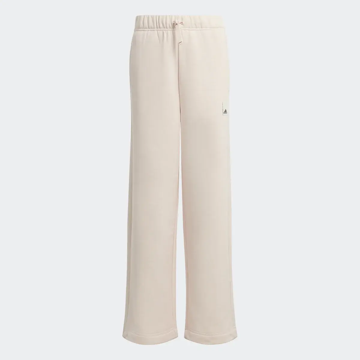 Adidas Lounge Cotton Fleece Wide-Leg Pants. 1