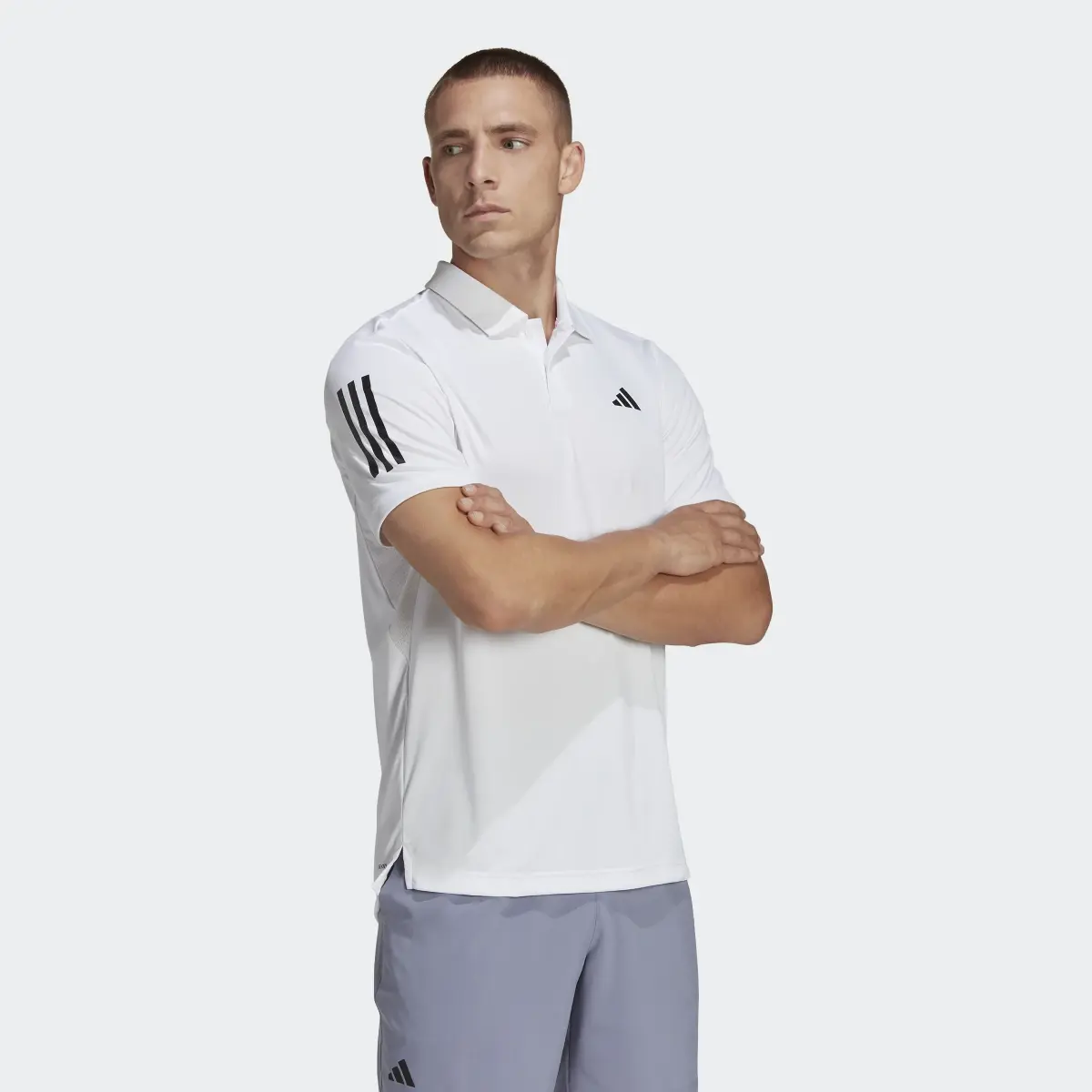 Adidas Polo de Ténis 3-Stripes Club. 2