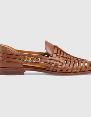 Men's sandal with Gucci detail
