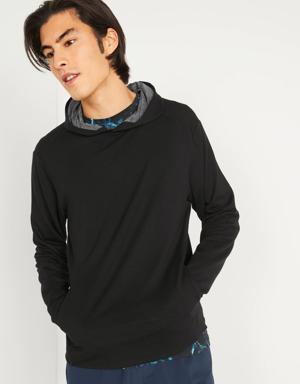 Live-In French Terry Pullover Hoodie for Men black