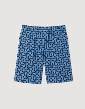 Square Cross printed shorts Login to add to Wish list