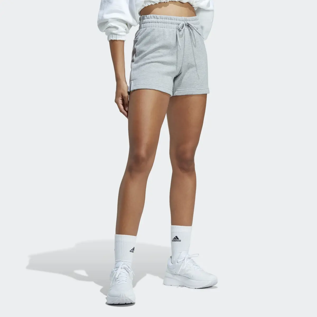 Adidas Essentials Linear French Terry Shorts. 3