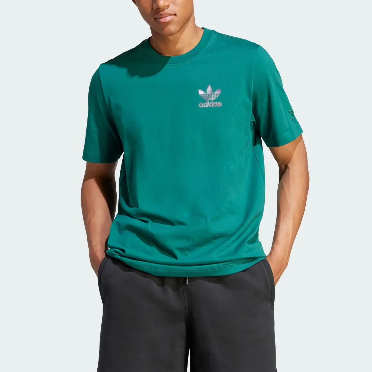 Adidas Graphic Blur Trefoil Tee. 1