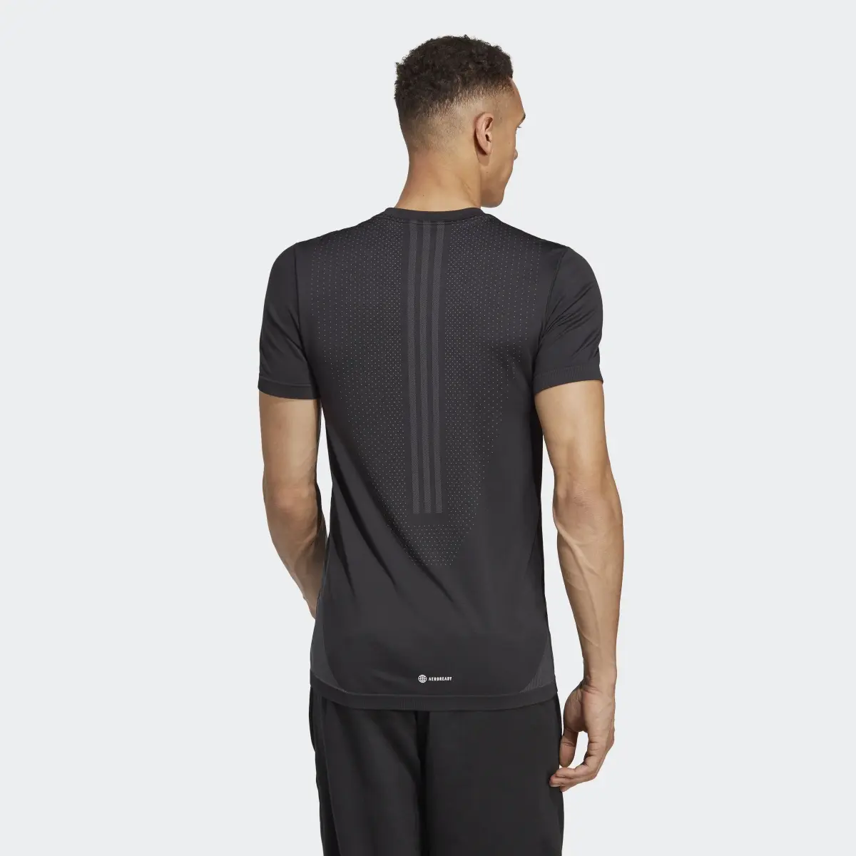 Adidas AEROKNIT Yoga Base Seamless Training T-Shirt. 3