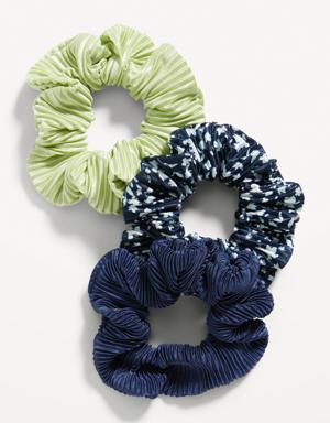 Hair Scrunchie 3-Pack for Women green