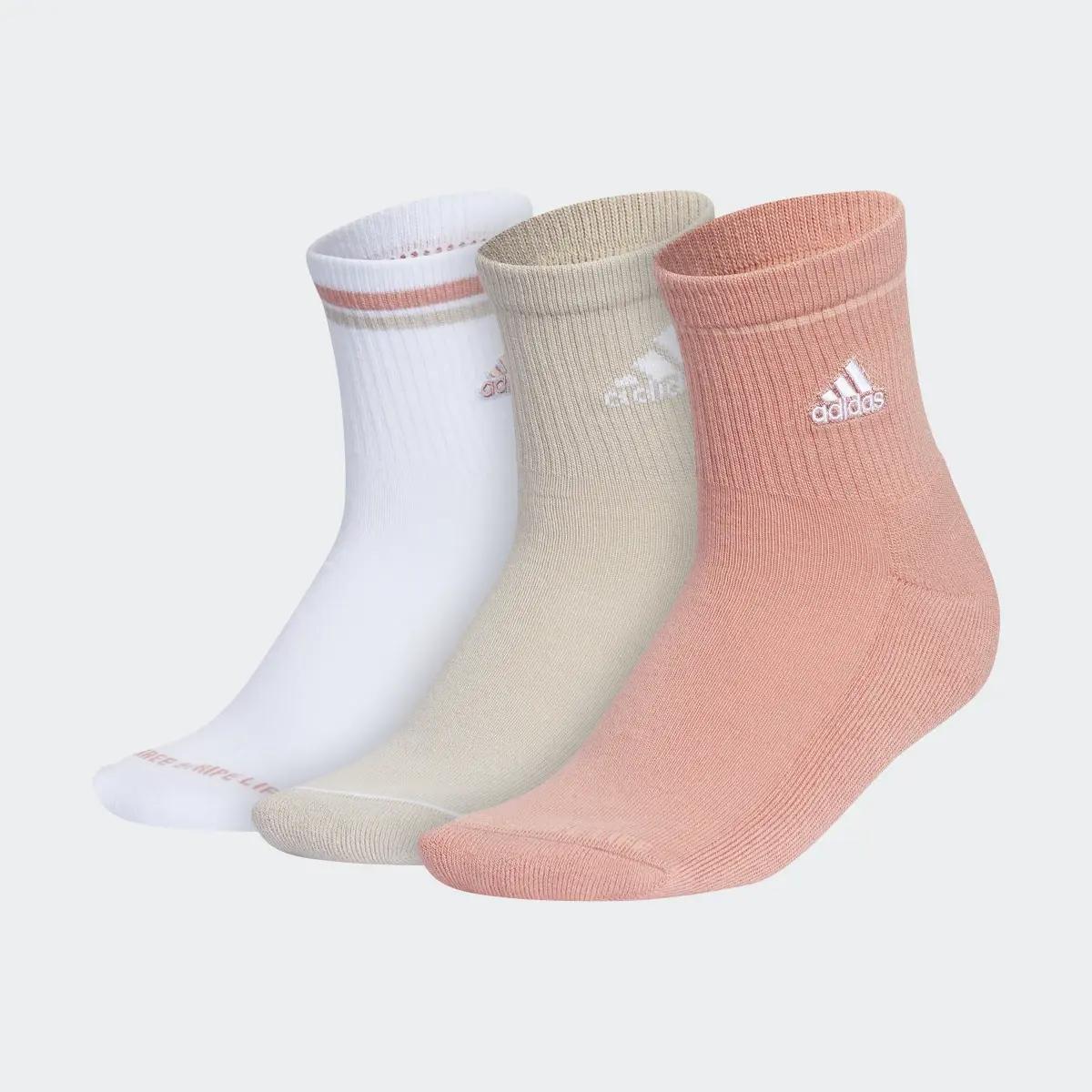 Adidas Cushioned Sport High-Quarter Socks 3-Pack. 2